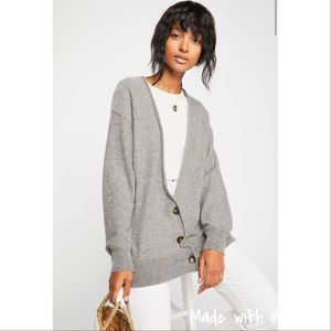 Free People School Boy Cardigan - 100% cashmere